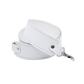 Ремінь з карабінами (85*4см) на підкладі, колір Білий