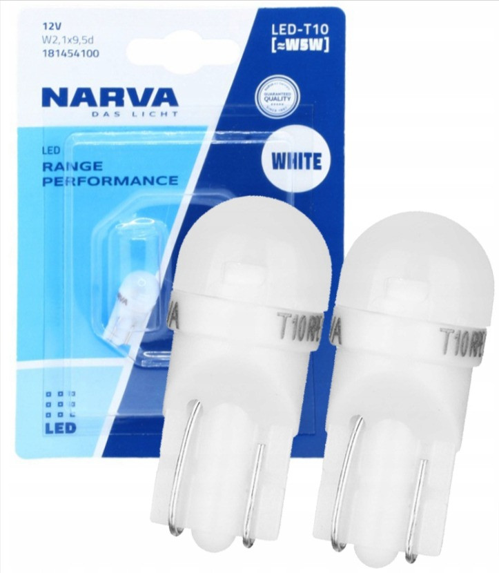 Автолампы светодиодные Narva Range Performance LED W5W 0,6W, W2,1x9,5d 12V (18074)