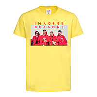 Желтая детская футболка С принтом Imagine Dragons (14-1-5-1-жовтий)