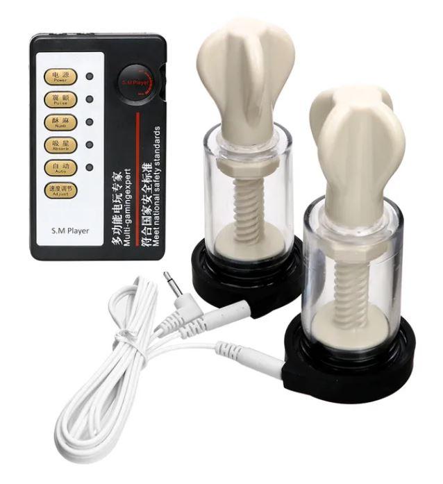 Вакуумний електростимулятор сосків ElectricNipples, фото 1