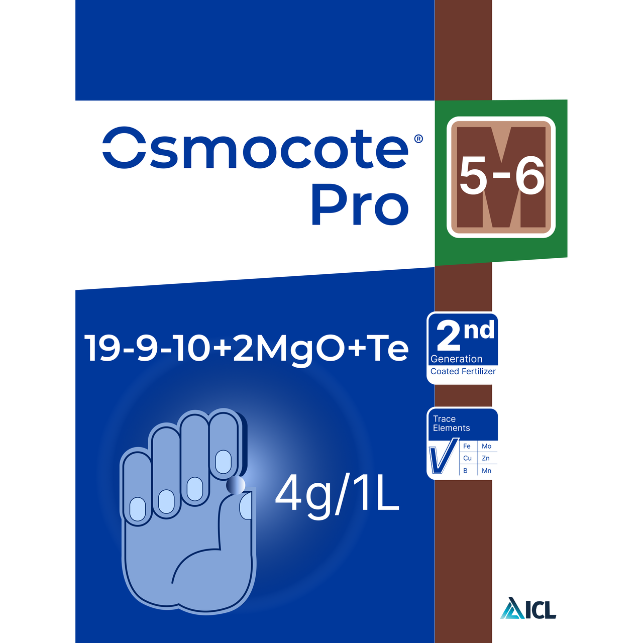 Добриво пролонгованої дії Осмокот Osmocote pro (19-9-10+2MgO+Te) 5-6 міс. 1000 г