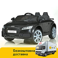 Дитячий електромобіль Audi (пульт 2,4G, 2мотори 30W, 1аккум12V10A, колеса EVA, MP3, USB) M 5012EBLR-2 Чорний