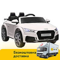 Детский электромобиль Audi (пульт 2,4G, 2мотора30W, 1аккум12V10A, колеса EVA, MP3, USB, TF) M 5012EBLR-1 Белый