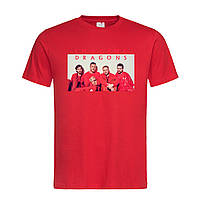Красная мужская/унисекс футболка С принтом Imagine Dragons (14-1-5-1-червоний)