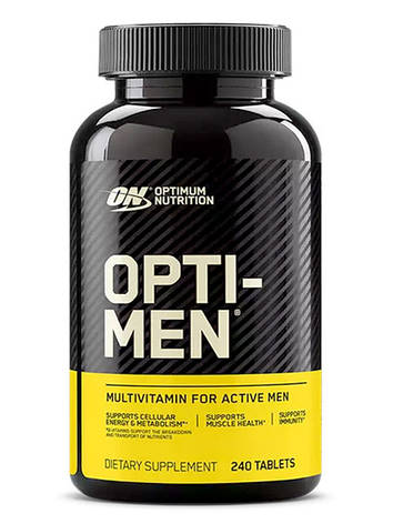 Комплекс вітамінів для чоловіків Opti-Men Optimum Nutrition 240 таб США, фото 2