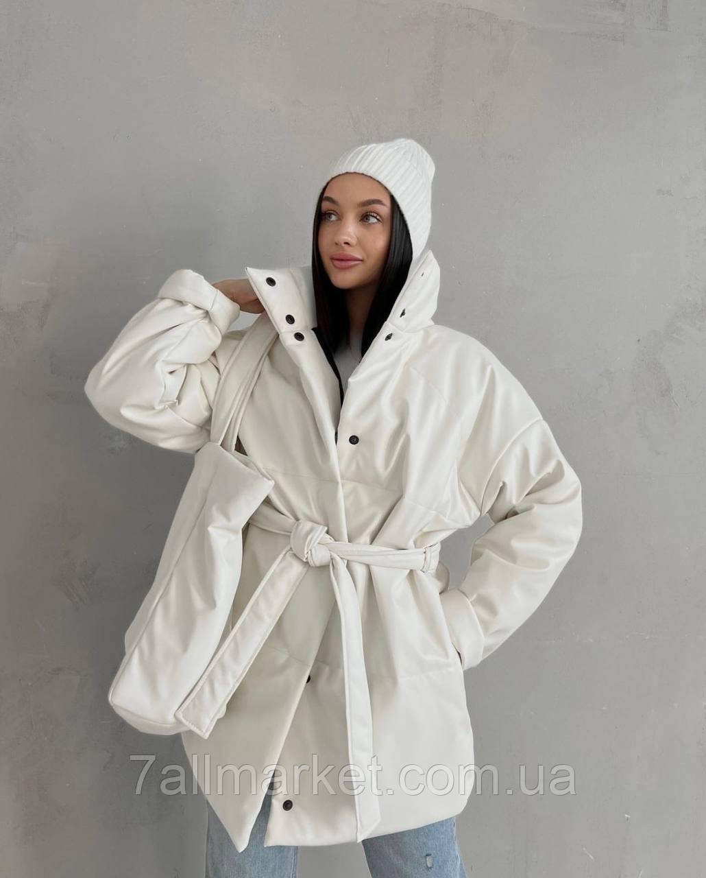 Зимова куртка жіноча екошкіра (42-52) (2кв) "BEST FASHION" недорого від прямого постачальника