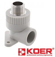 Угол установочный KOER 20х1/2"M наружный PPR K0124.PRO