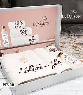 Подарунковий набір рушників La Maison, 3 шт. з ароматом Reyna