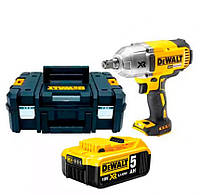 Аккумуляторный ударный гайковерт DeWALT DCF899NT, 1 акб Li-Ion XR на 5.0 Ah в кейсе TSTAK