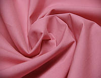 Сорочечная ткань итальянская хлопковая с нейлоном и эластаном однотонная розового цвета MI 181