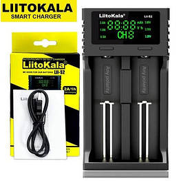 Зарядний пристрій LiitoKala Lii-S2, 2x-18650, 26650, АА, ААА Li-Ion, LiFePO4, NiMH, ОРИГІНАЛ