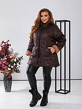 Зимова жіноча куртка у великому розмірі Україна Розміри: 50-52, 58-60, 62-64, фото 3