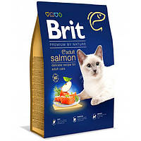 Кошачий корм для взрослых котов Brit Premium Cat Adult Salmon лосось 8 кг