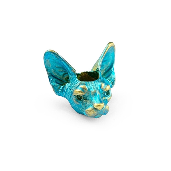 Бусина для темляка і для бороди і для темляка Кіт Сфінкс, фото 1