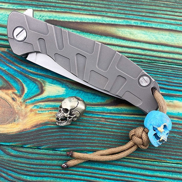 Бусина для бороди і для темляка Череп з іклами, фото 1