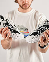 Чоловічі кросівки New Balance 530 Premium Basis White Black Нью Беланс 530 білі шкіра текстиль демісезон, фото 5