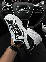 Чоловічі кросівки New Balance 530 Premium Basis White Black Нью Беланс 530 білі шкіра текстиль демісезон, фото 6