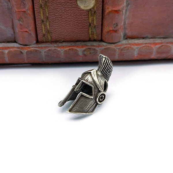 Бусина для бороди і для темляка шолом Спартанець, фото 1