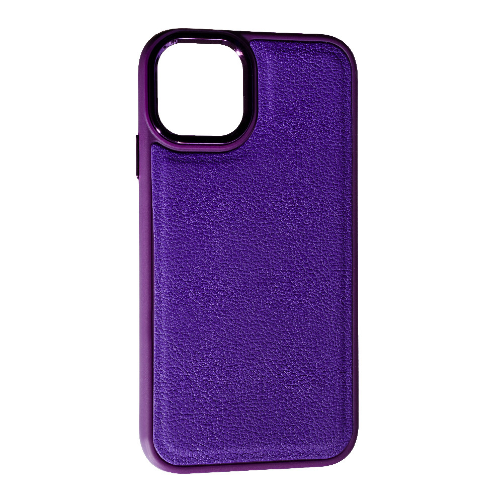 Накладка Leather Case Apple iPhone 15, Violet, фото 1