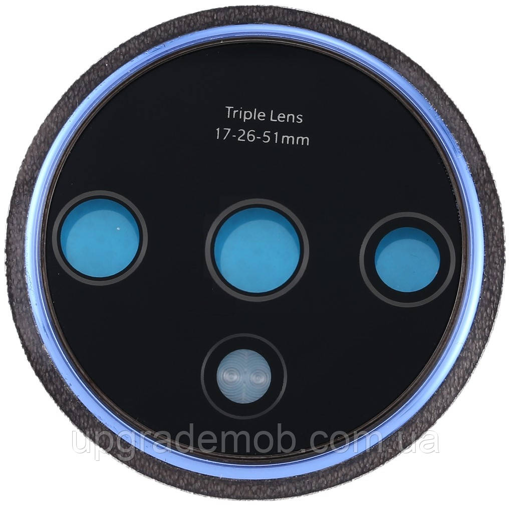 Скло камери OnePlus 7T з рамкою синього кольору Glacier Blue, фото 1