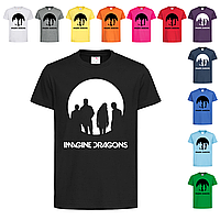 Черная детская футболка С рисунком Imagine Dragons (14-1-5-5)