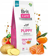 Сухой основной беззерновой корм для щенков всех пород Brit Care Dog Grain-free Puppy 12 кг