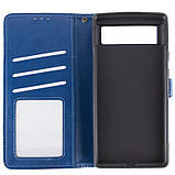Шкіряний чохол книжка GETMAN Gallant (PU) для Google Pixel 6 Синій, фото 4