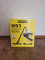 Профессиональный пылесос Karcher WD 3 для сухой и влажной уборки (1.629-801.0)