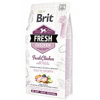 Сухой корм для щенков всех пород Brit Fresh Puppy Chicken Potato 2,5 кг