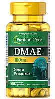 ДМАЭ 100 мг Puritan's Pride DMAE для здоровья мозга 100 капсул