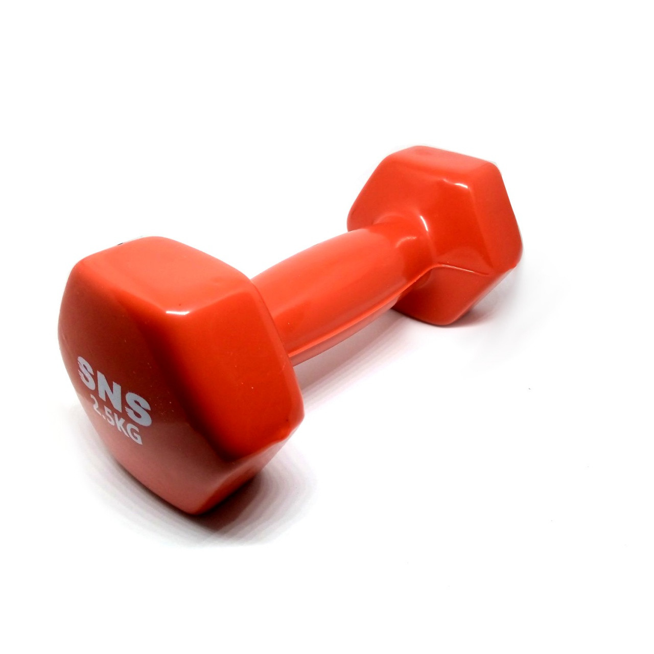 Гантель вінілова SNS 2,5 кг червона, фото 1