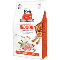 Сухой корм для взрослых кошек, живущих в помещении Brit Care Grain-Free Indoor Antistress 2 кг