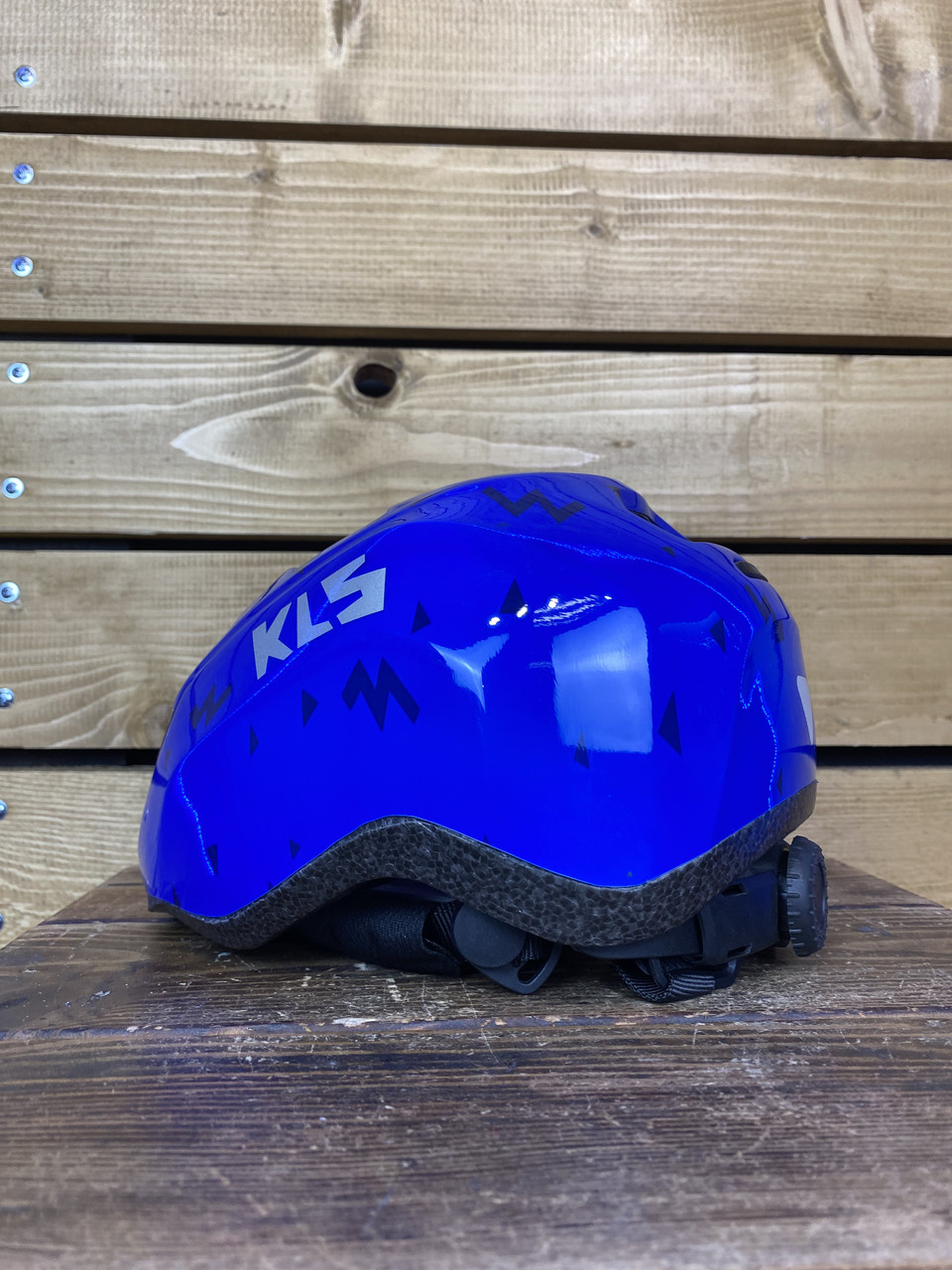 Шлем для велосипеда детский KLS ZIGZAG синий S - фото 3 - id-p1671191898
