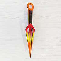 Дерев'яний набір Наруто "Хокаге" 12 шт. Кунай, Сюрикен, Расенсюрикен, Кунай Мінато, Клинки Асума., фото 2