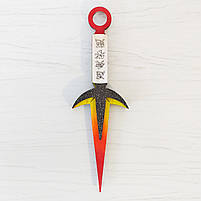 Дерев'яний набір Наруто "Хокаге" 12 шт. Кунай, Сюрикен, Расенсюрикен, Кунай Мінато, Клинки Асума., фото 5