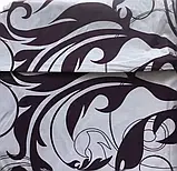 Постільний комплект двоспальний 180х220 Ранфорс на блискавці (22017) Молодіжна постільна білизна двоколірна, фото 2