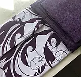 Постільний комплект двоспальний 180х220 Ранфорс на блискавці (22017) Молодіжна постільна білизна двоколірна, фото 7