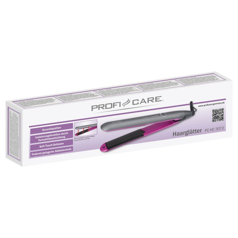 Выпрямитель для волос с турмалином ProfiCare PC-TC 3072 (розовый) Бренды Европы - фото 7 - id-p2088327255