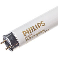 Лампа люмінесцентна Philips MASTER TL-D Super 80 1m 36W/830 SLV/25