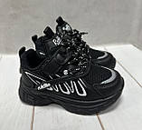 Стильні дитячі кросівки Tom.M  26-31 чорні, фото 2