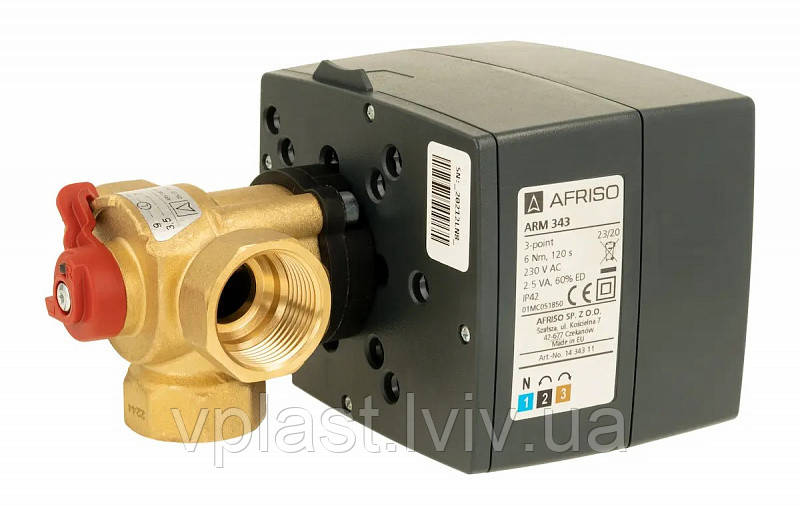 Комплект Afriso Vario ProClick трехходовой клапан ARV 384 Vario (DN25)+ электропривод ARM 323 - фото 7 - id-p417823997