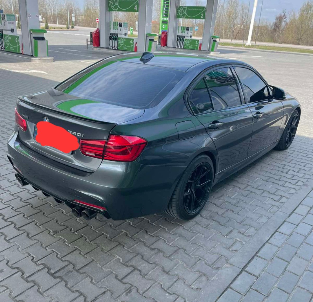 Спойлер лип на багажник bmw f30 , BMW 3 series 2012-2018 черный глянец - фото 2 - id-p1483408123