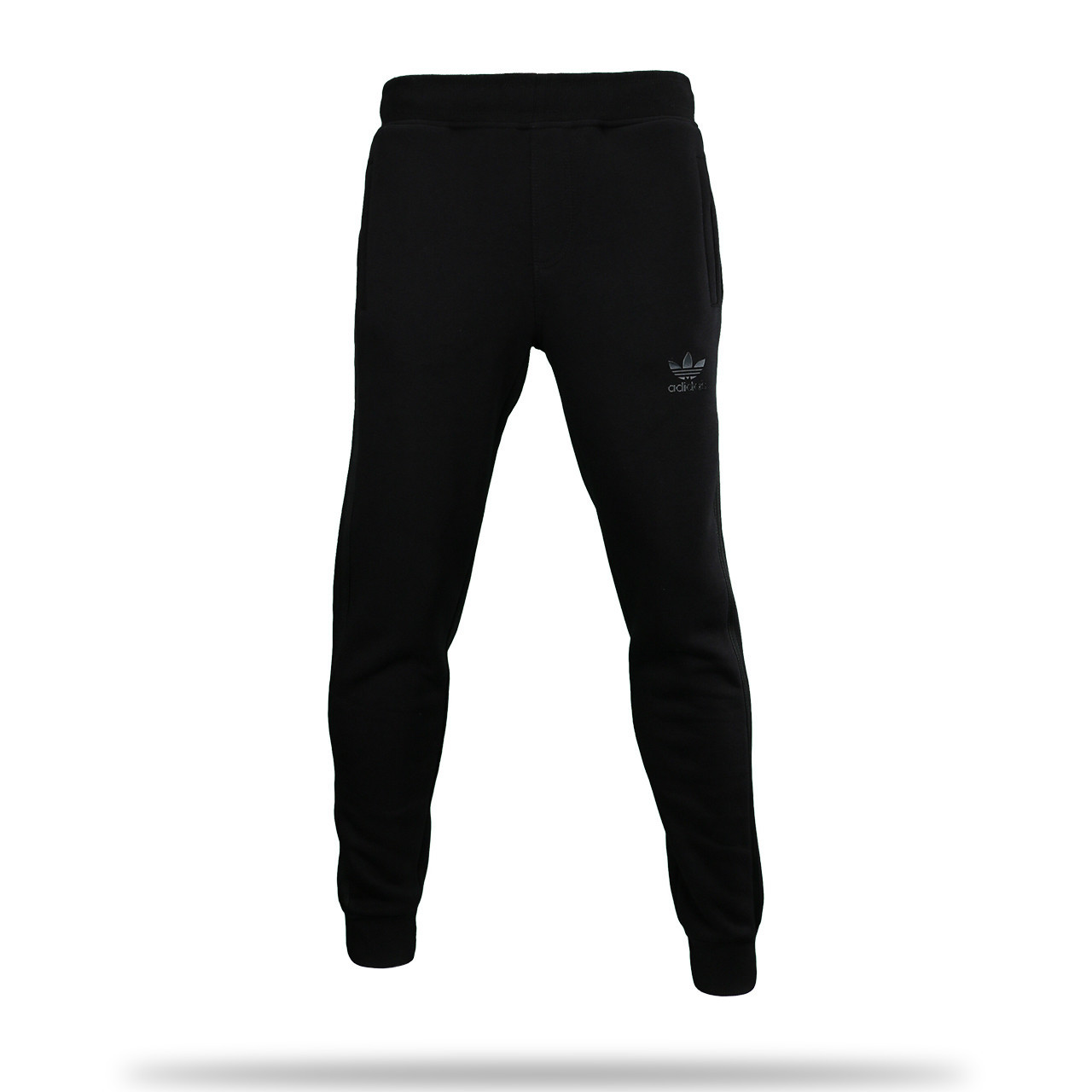 Штани зима чорні ADIDAS с чорним лампасом Ш-312 BLK/BLK L(Р) 21-050-003