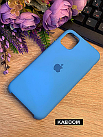 Чехол с открытым низом на Айфон 11 Про Синий | iPhone 11 Pro SoftCase Surf blue