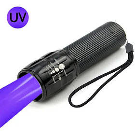Ліхтар ручний з ультрафіолетовим світлом BL 8400-UV один режим + батарейки в подарунок
