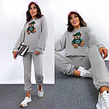 Теплий жіночий костюм з медведиком, фото 8