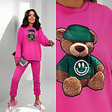 Теплий жіночий костюм з медведиком, фото 6