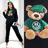 Теплий жіночий костюм з медведиком, фото 7