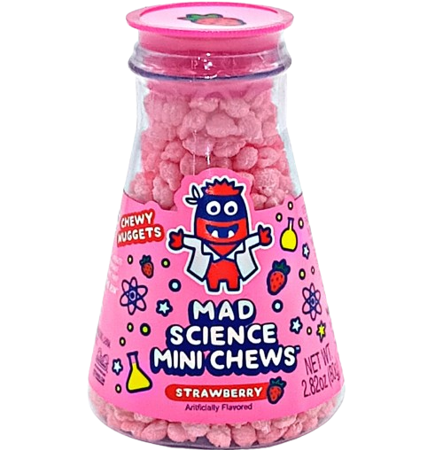 Жувальні цукерки Sweet Bandit Mad Science Strawberry 80 г, фото 1