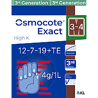 Добриво пролонгованої дії Осмокот Osmocote Exact High K (12-7-19+Te) 3-4 міс. 1000 г